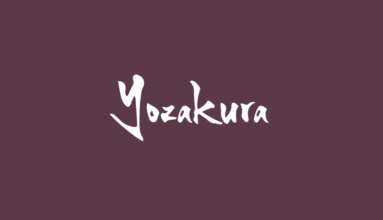 Yozakaura-free-brush-font