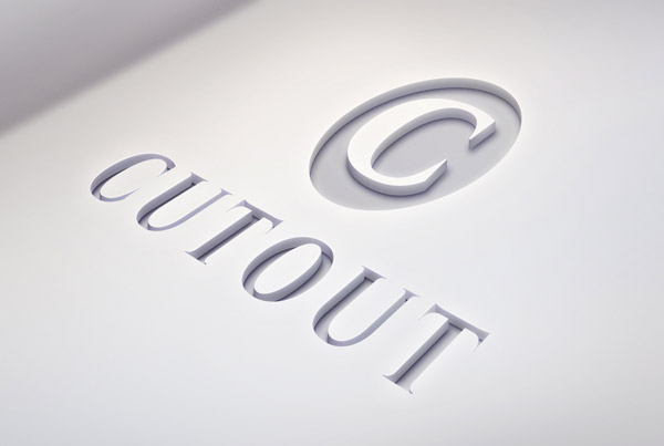Cutout Logo Mockup