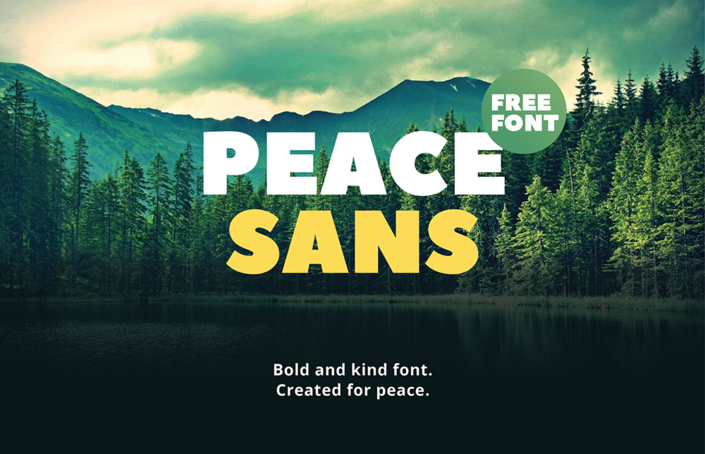 peace-sans-free-font