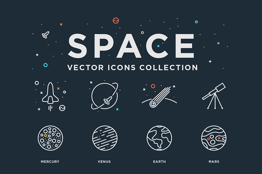 Space free Vector Icons