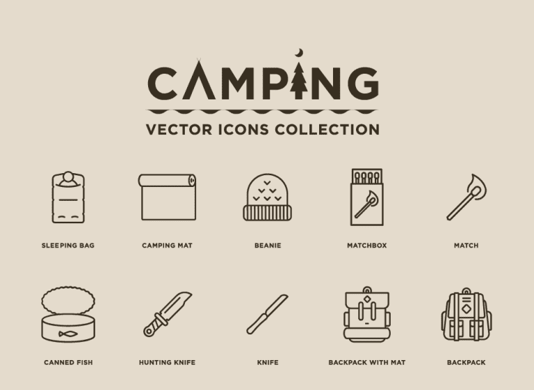 free-camping-icons