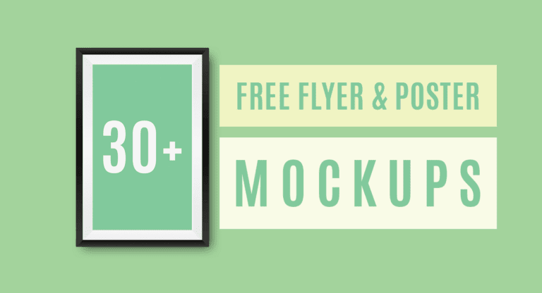free Flyer and posters PSD mockups