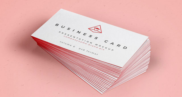 Psd Business Card Mock-Up Vol26