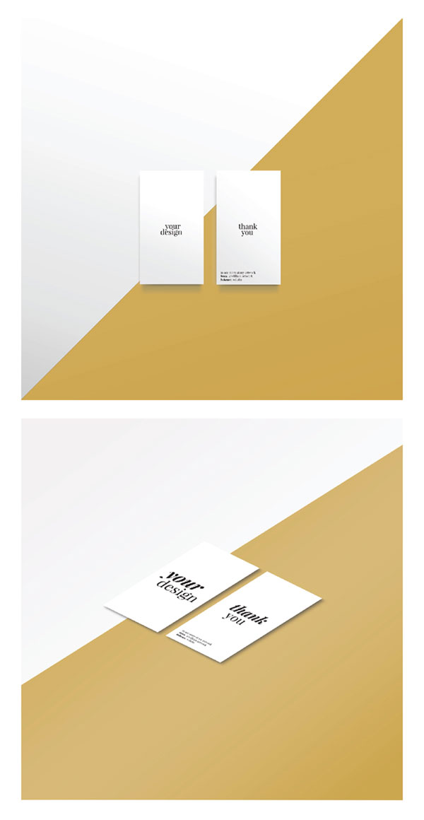 clean business card mockup psd
