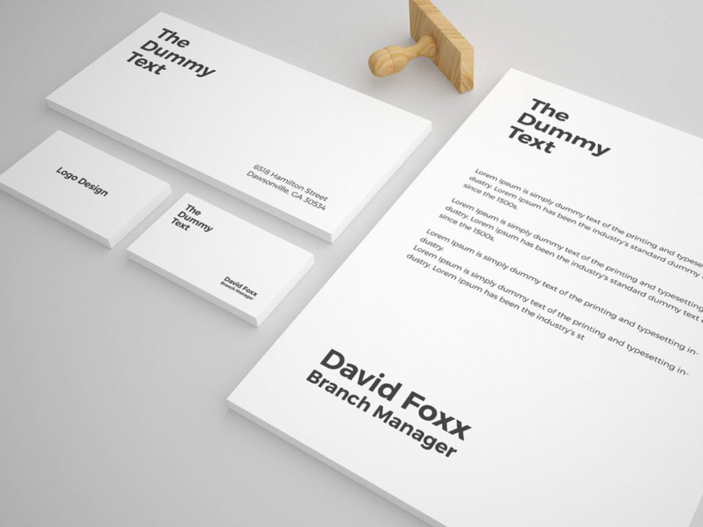 Free Stationery Mock Up Template