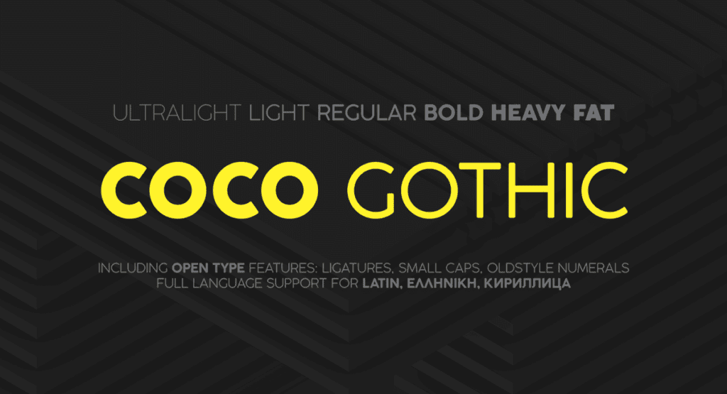 Coco Gothic Free Font Family