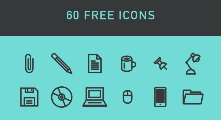 60 Vector Icons Free Pack