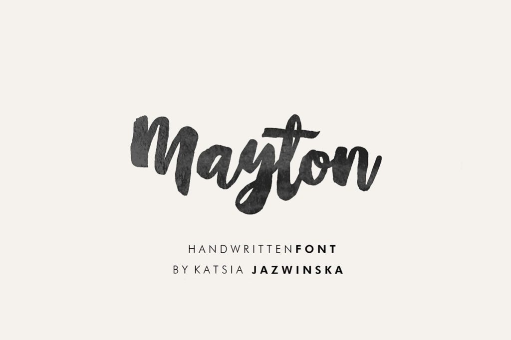 Mayton Free Brush Script