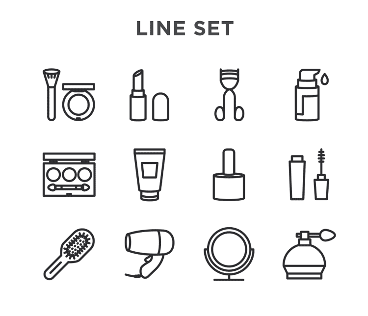 Free Cosmetic Vector Icons