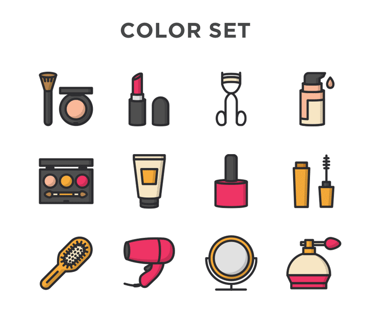 Free Cosmetic Vector Icons