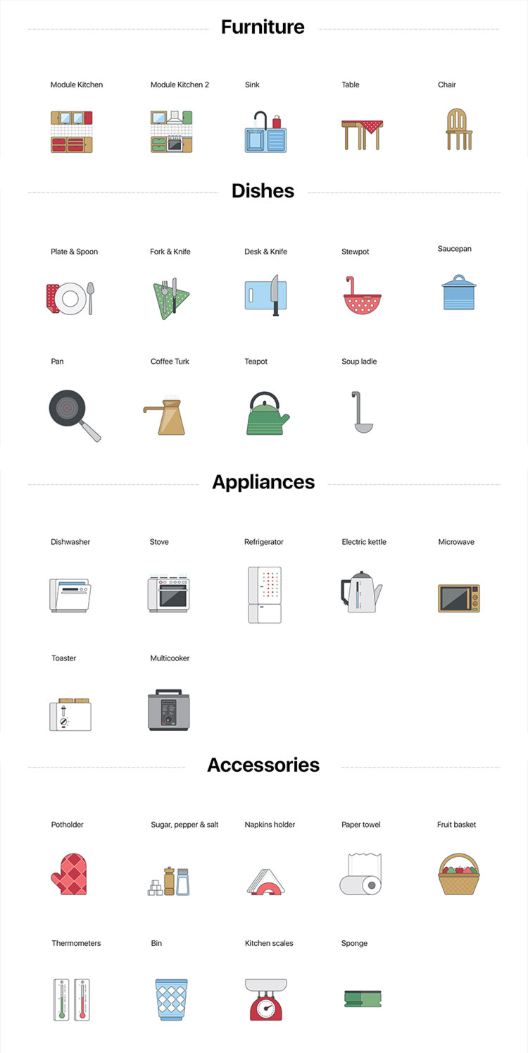 Free-Kitchen-Furniture-Icons-Collection