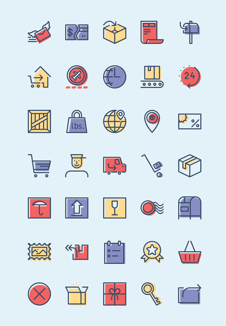 Checkout & Delivery Icons