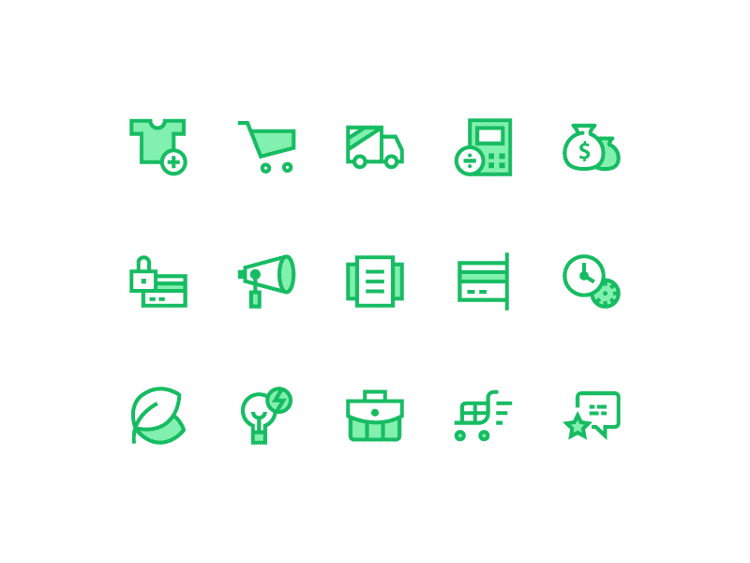 Icons for E-commerce