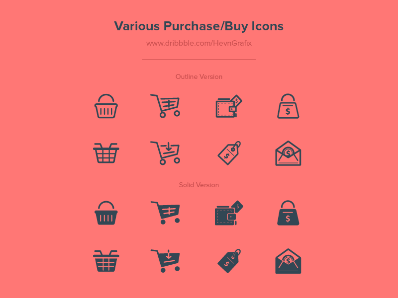 Various Purchase/Buy Icons