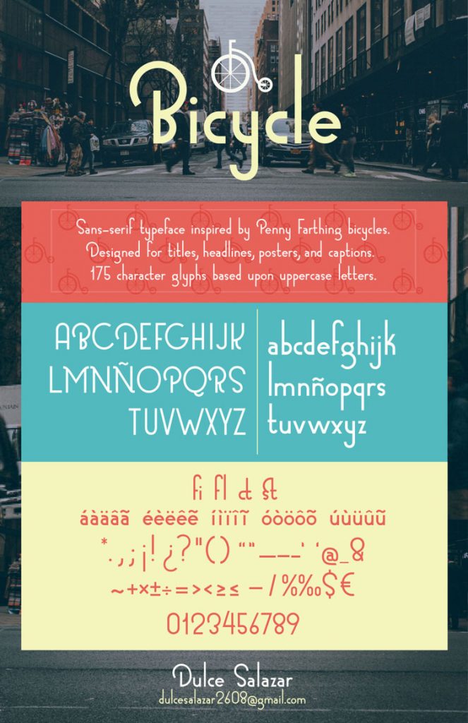 Bicycle Sans Free Typeface