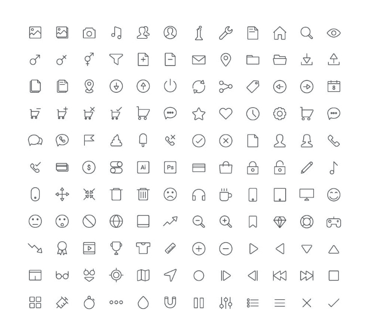 132 Free Line Vector Icons