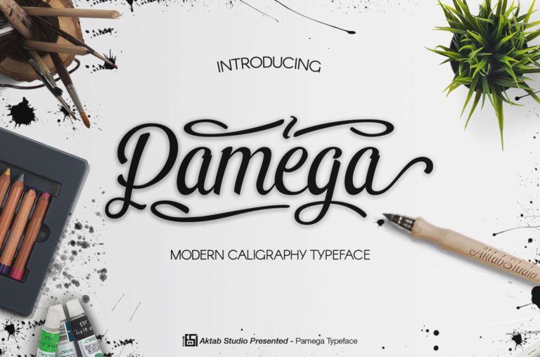 Pamega-Free-Script-typeface