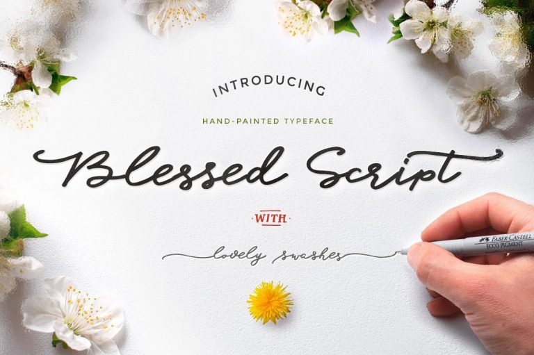 Blessed-Free-Script-Font