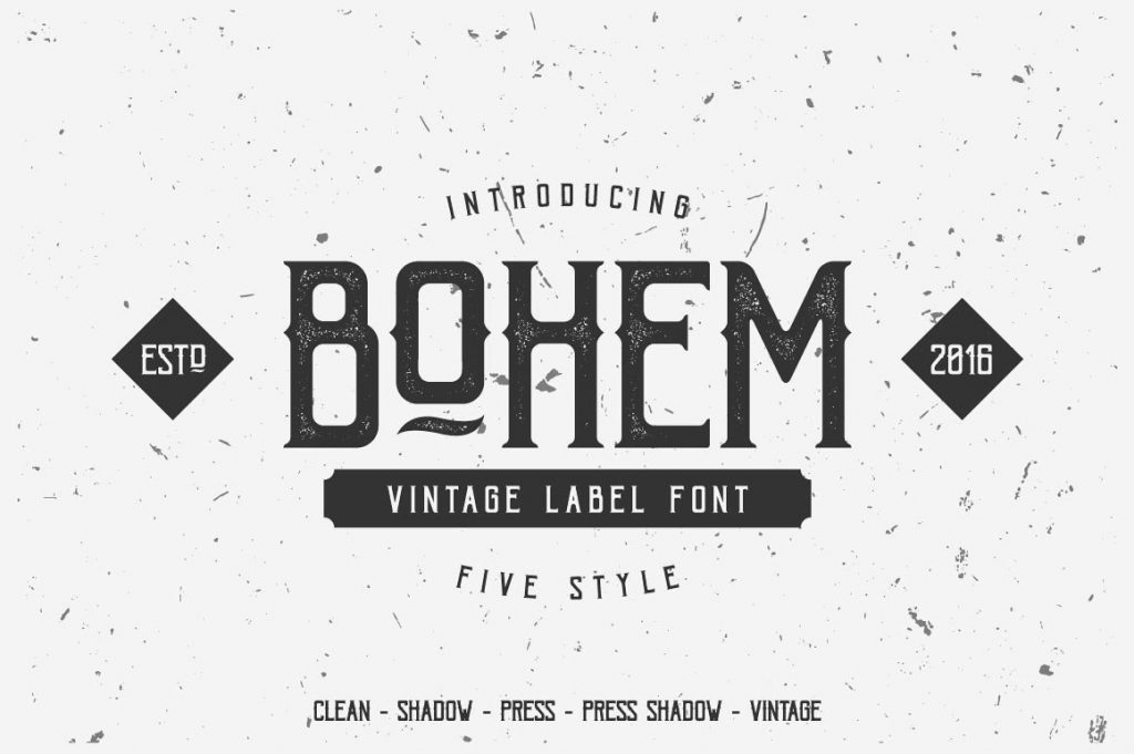 Bohem-Press-Free-Vintage-Font