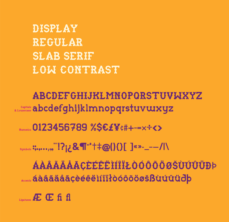 Monotonia Display Free Typeface