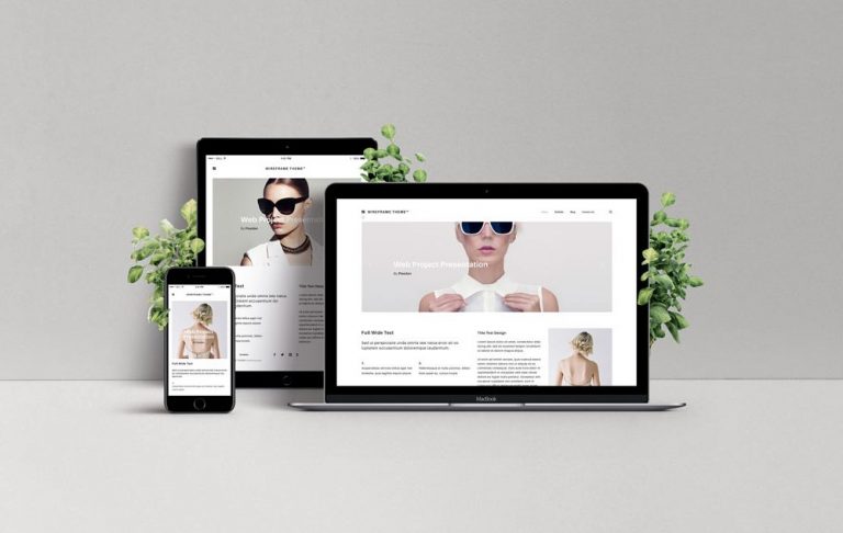 Responsive Web Design Showcase PSD Mockup