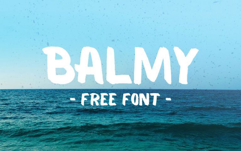 Balmy Free Brush Font